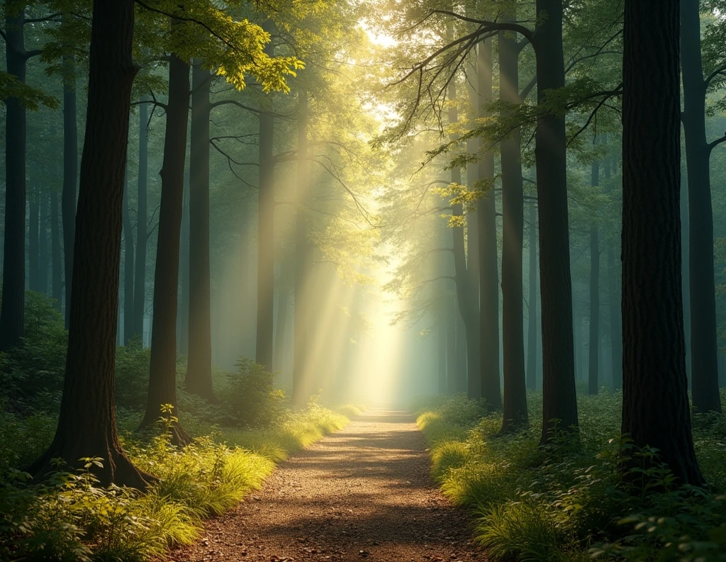 Forest path representing moral clarity and spiritual journey
