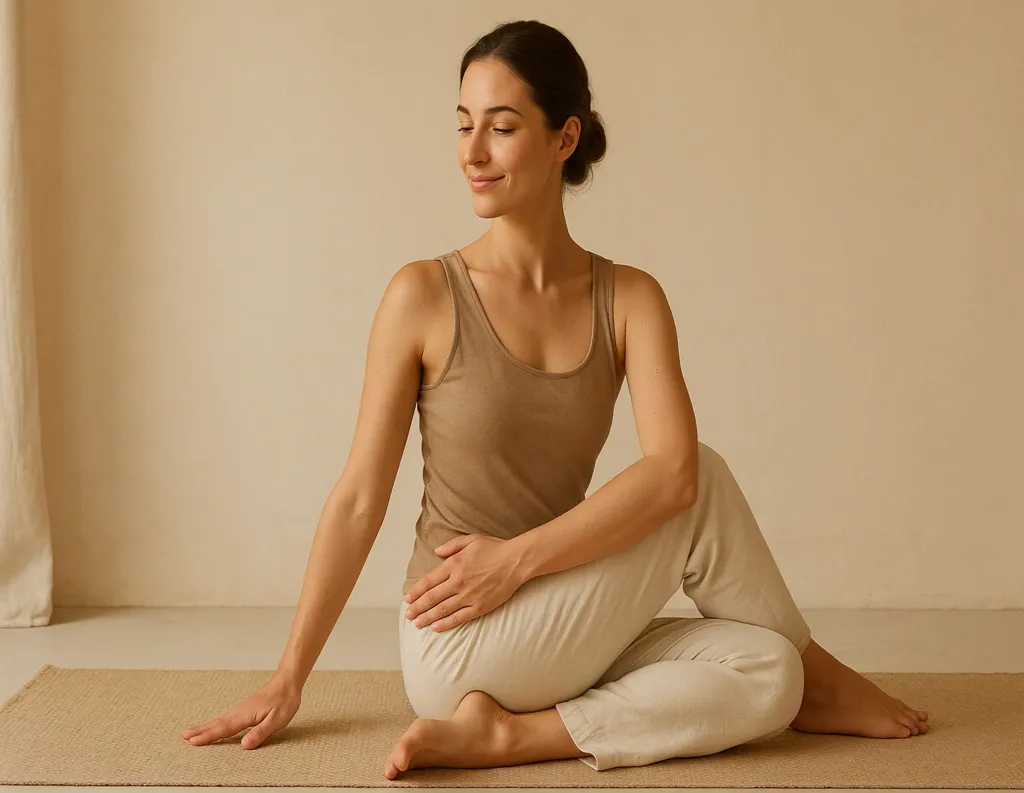 Ardha Matsyendrasana – Seated Spinal Twist for Digestion and Flexibility

