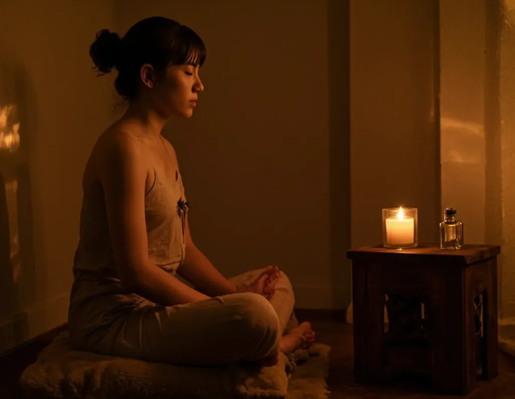 Focus Meditation Guides a woman for improved productivity