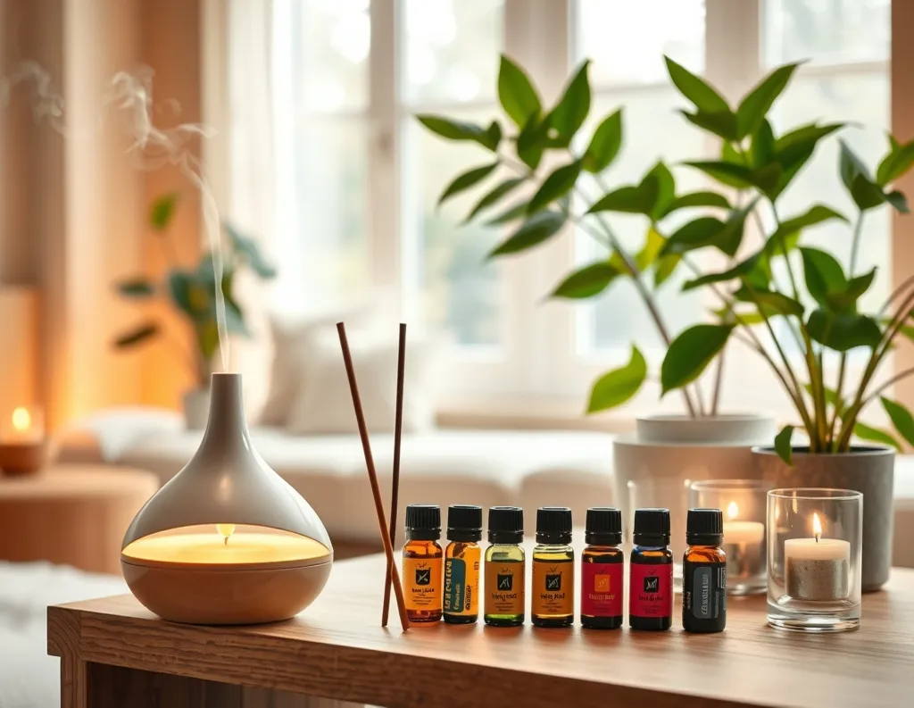  Burning incense stick with essential oils for meditation ritual and sensory calm