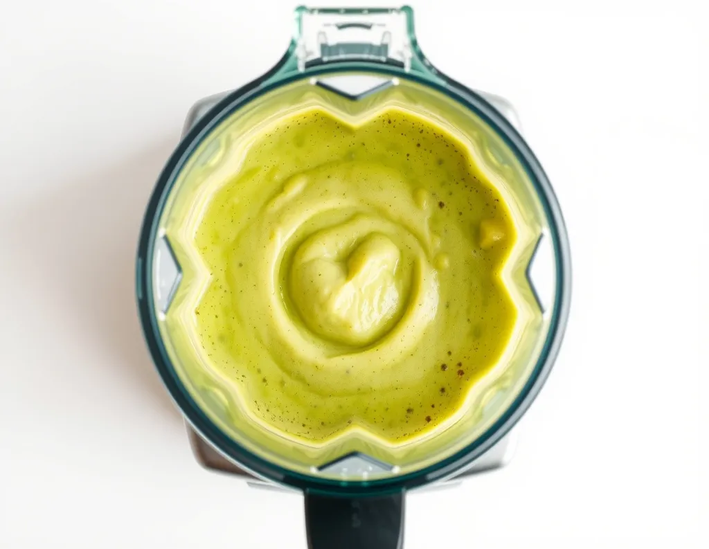 Blending avocado smoothie	