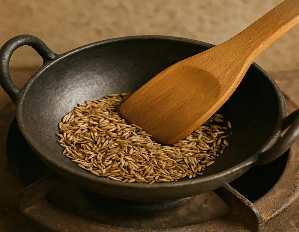 Dry-Roasting Cumin for Digestive Support