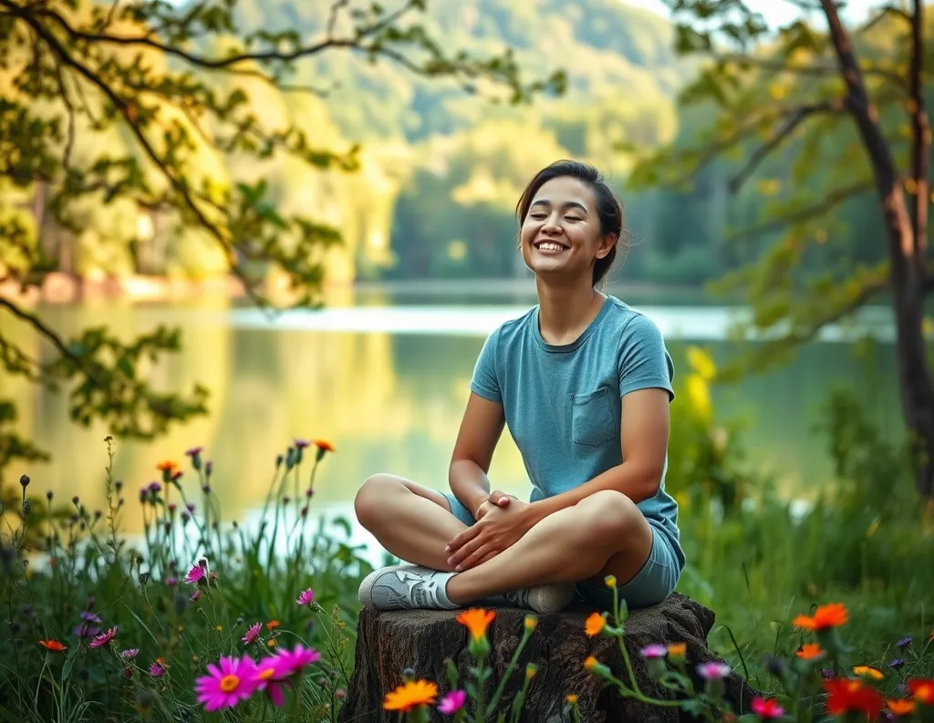 Peaceful nature retreat with no digital devices – reconnecting with inner stillness
