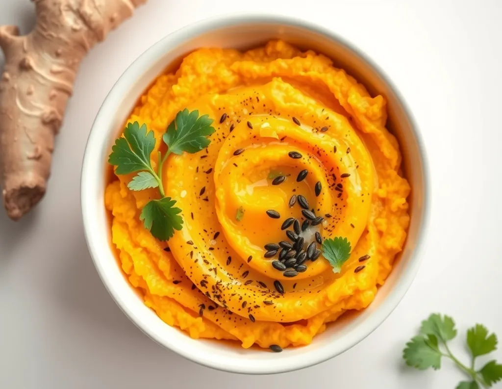 Mashed sweet potatoes with spices	