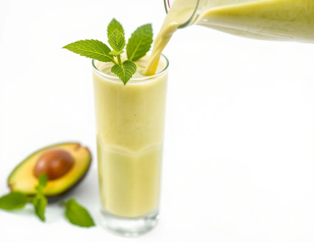 Smoothie being served	