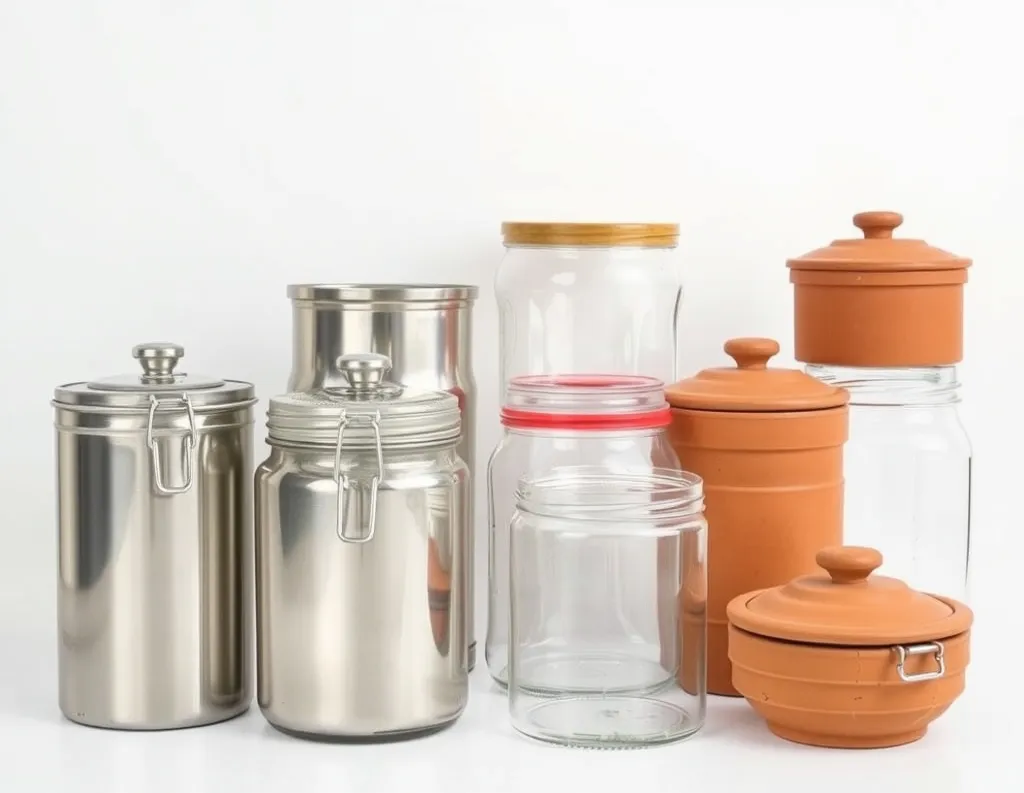 Best starter kit of steel leak-proof and glass container and clay ferment pots