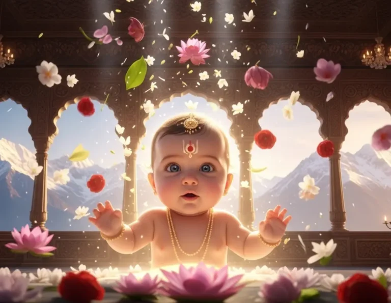 Goddess Parvati birth story illustration